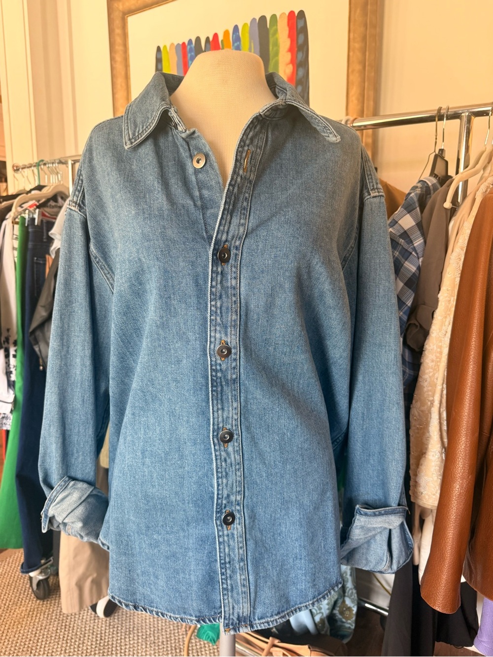 Everlane  Denim Button-Down Shirt/Shacket